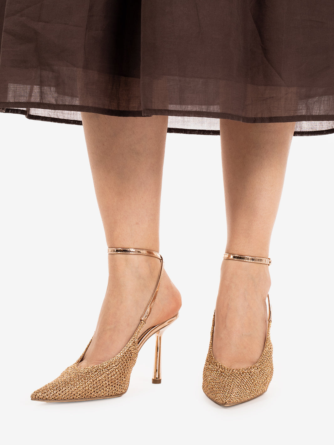 Slingback Ascension rose gold mesh