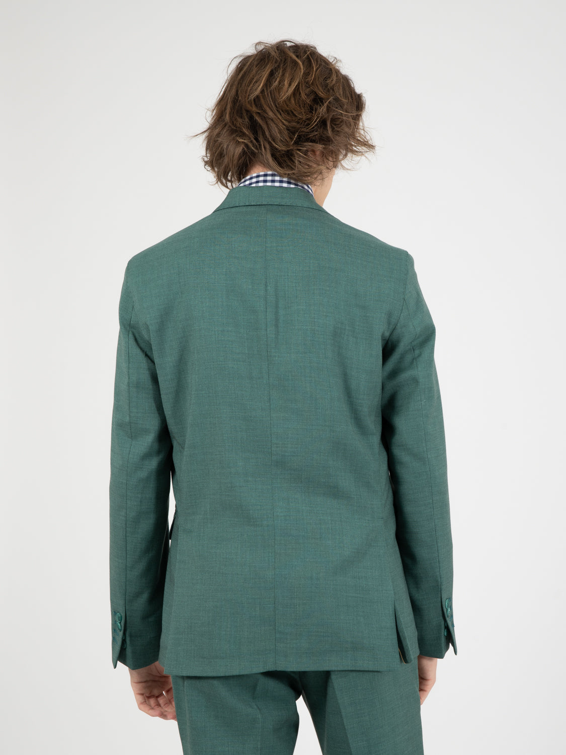 Orange dress unlined green