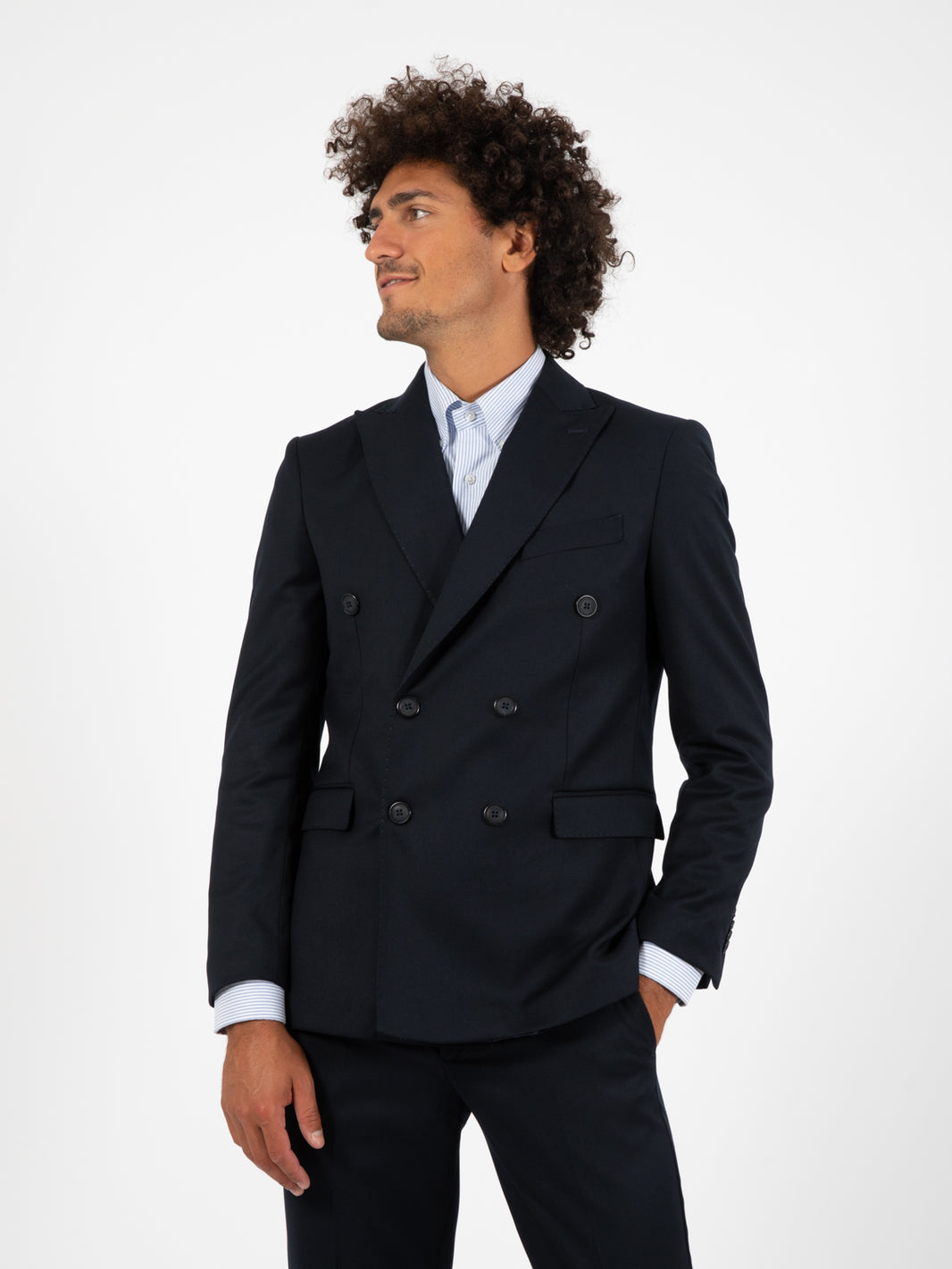 Abito doppiopetto Boss blue