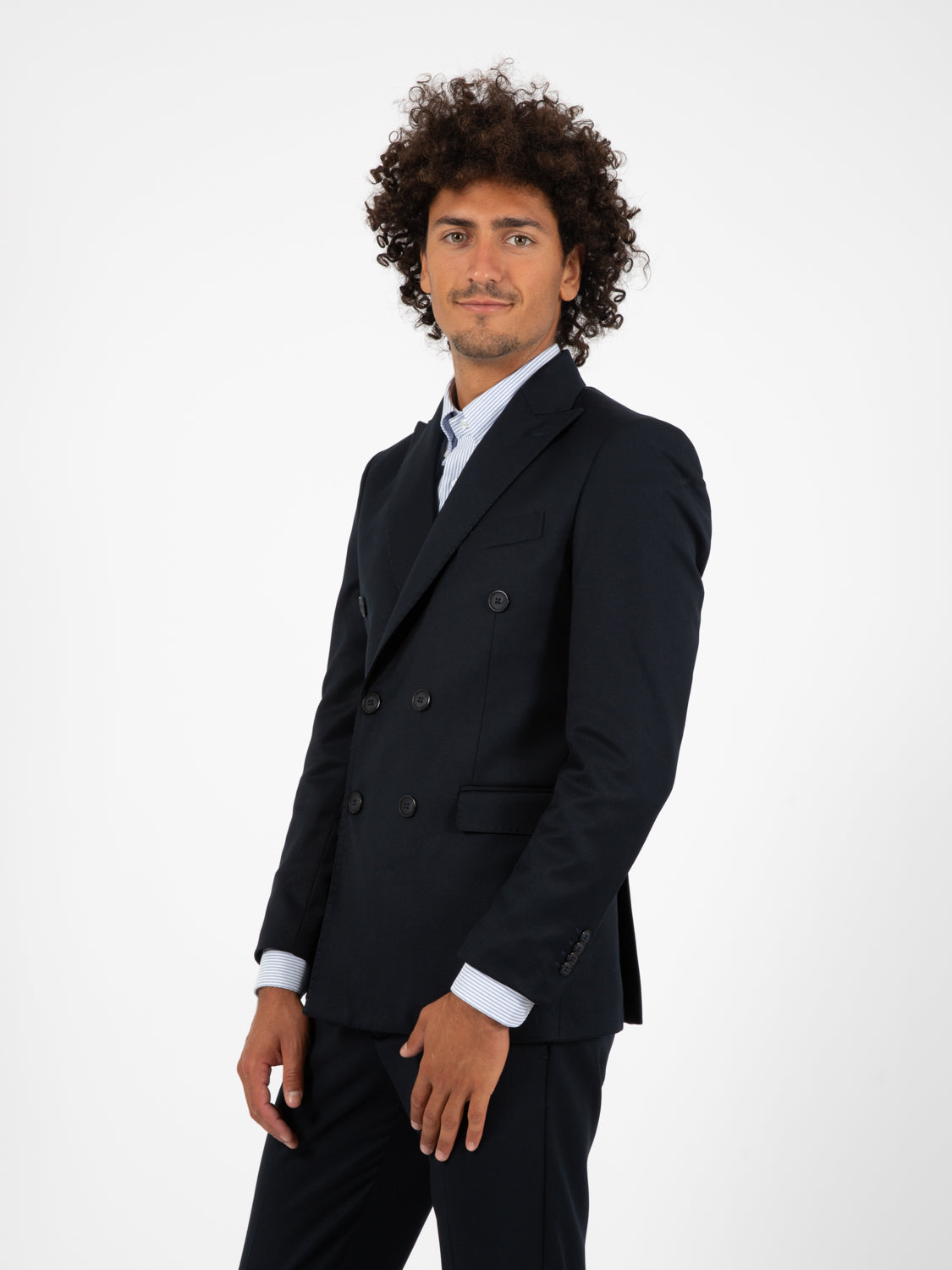 Boss blue double breasted suit