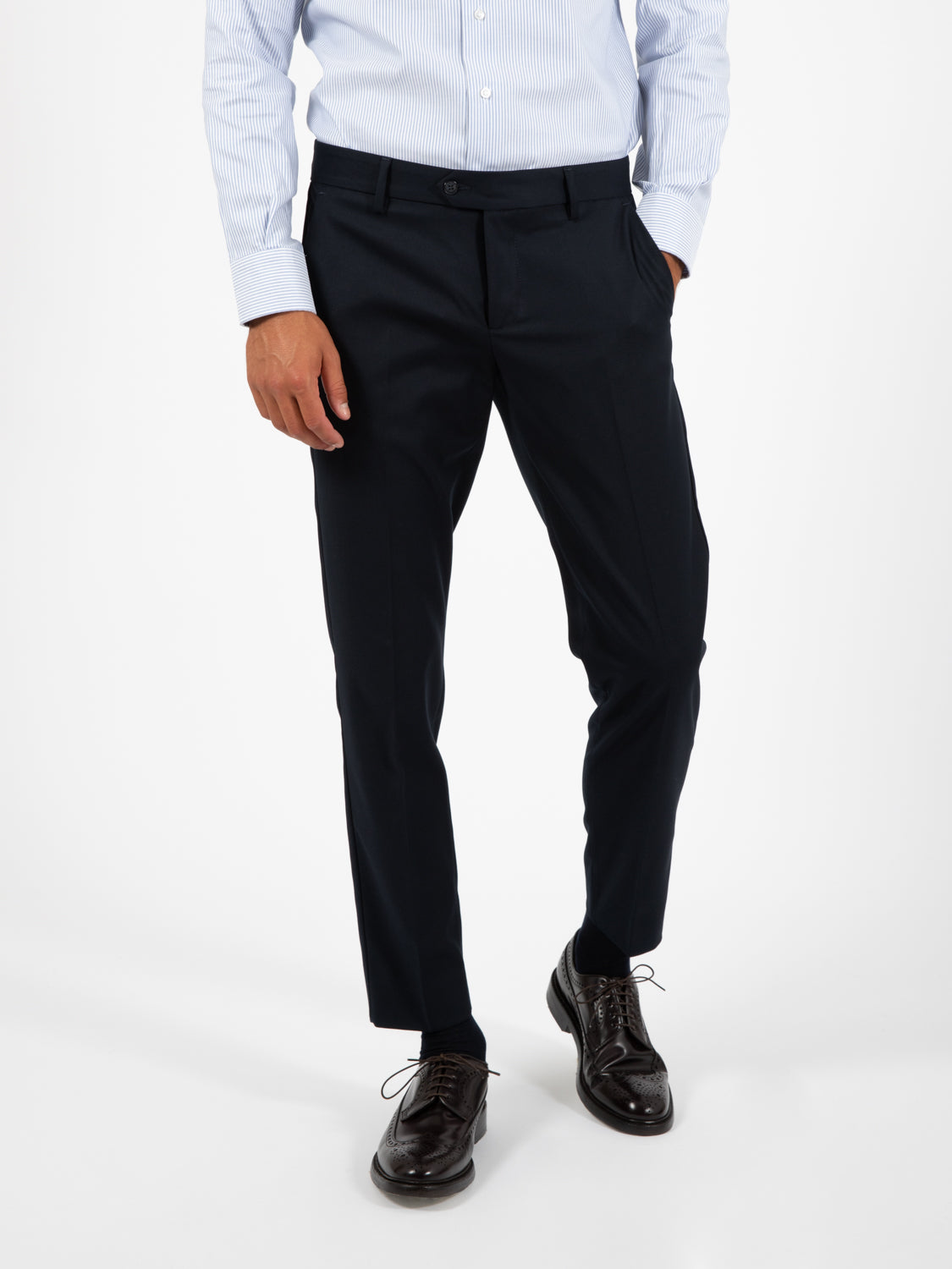Boss blue double breasted suit