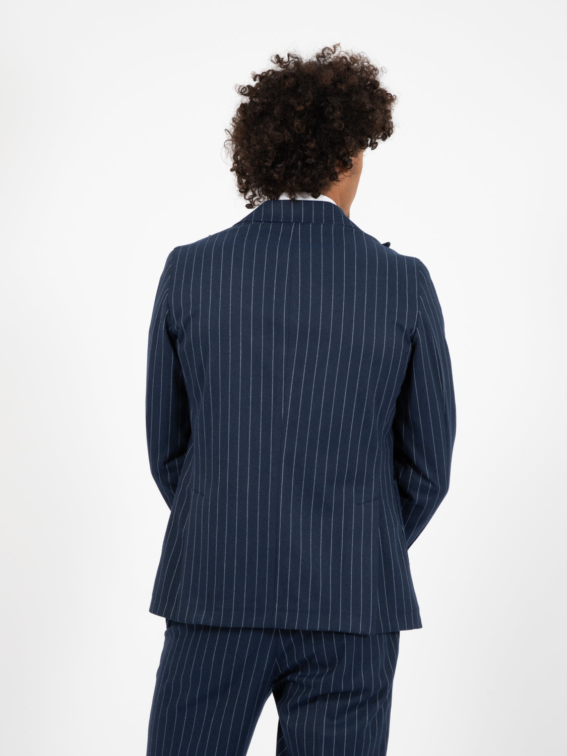 Pasha indigo pinstripe suit
