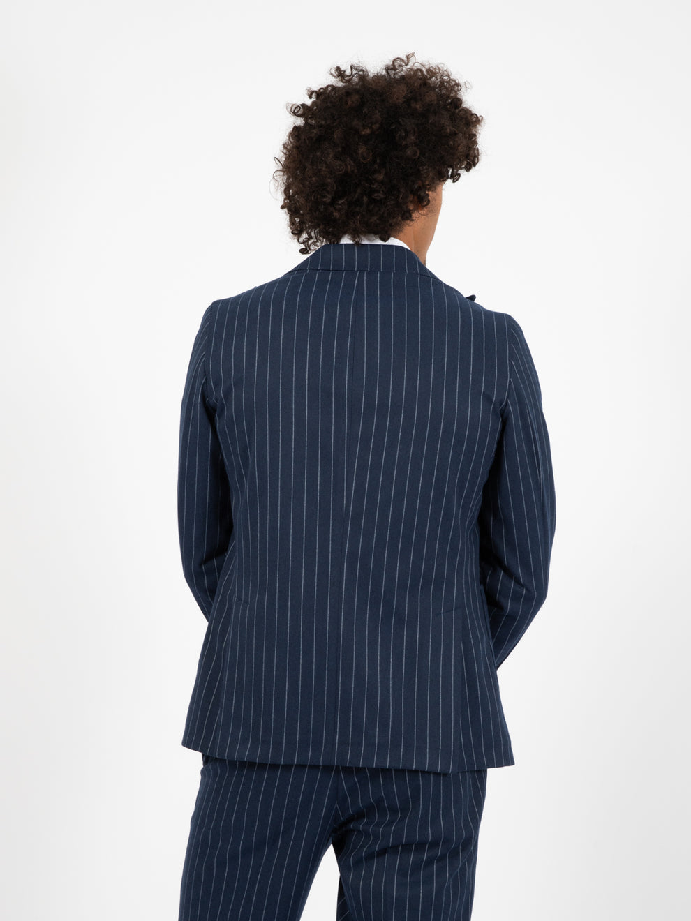 Pasha indigo pinstripe suit