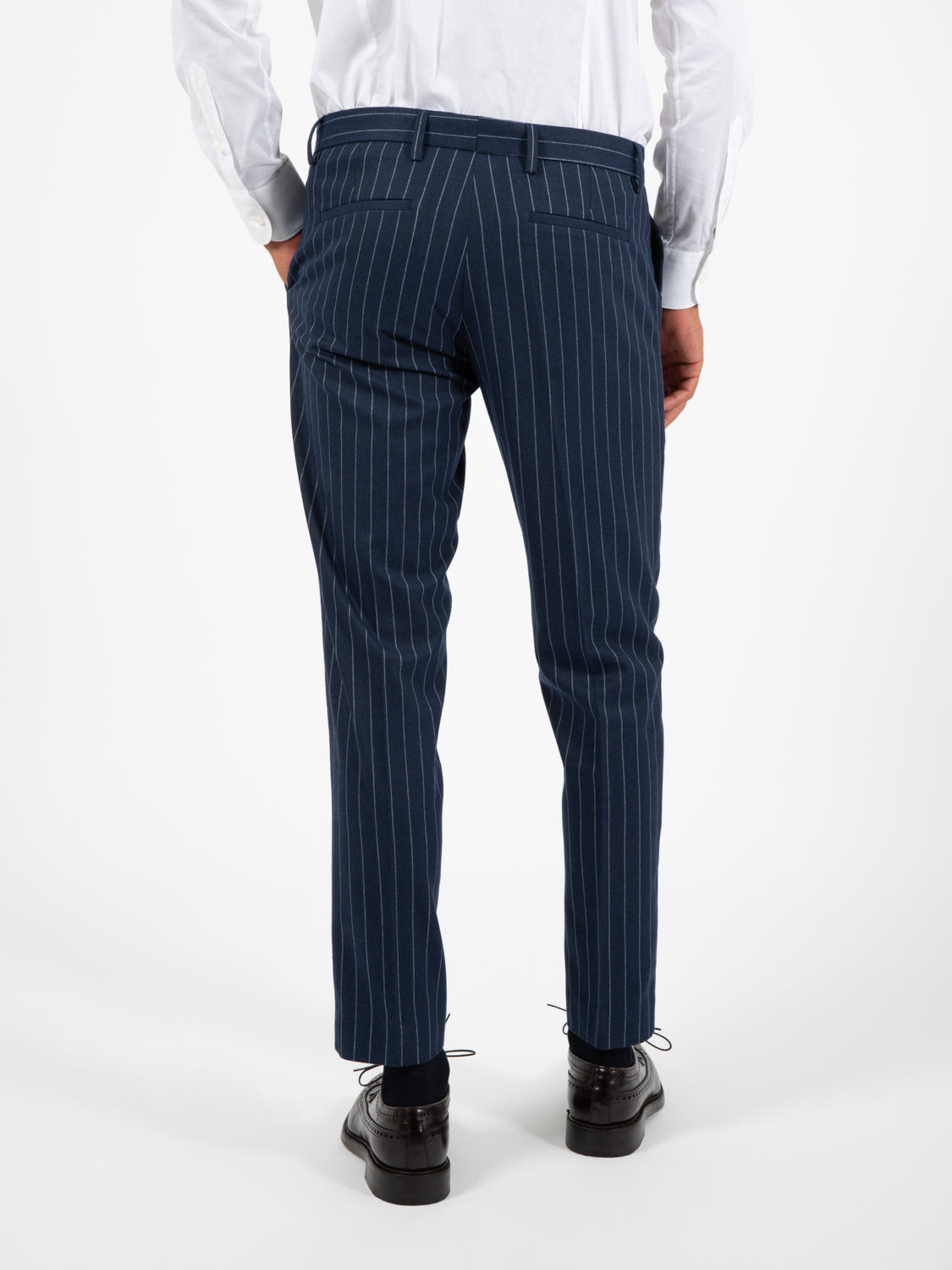 Pasha indigo pinstripe suit