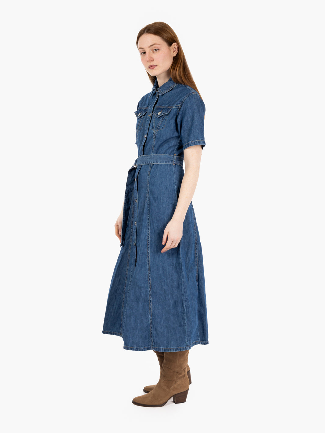 Abito in jeans blu medio