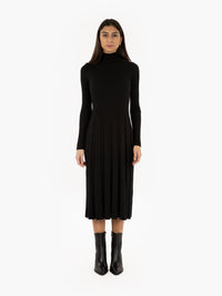 Abito lungo in maglia nero