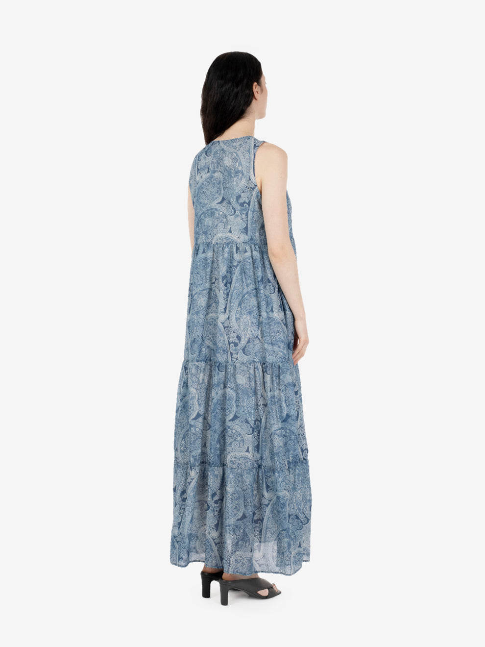 Light blue Paisley maxi dress