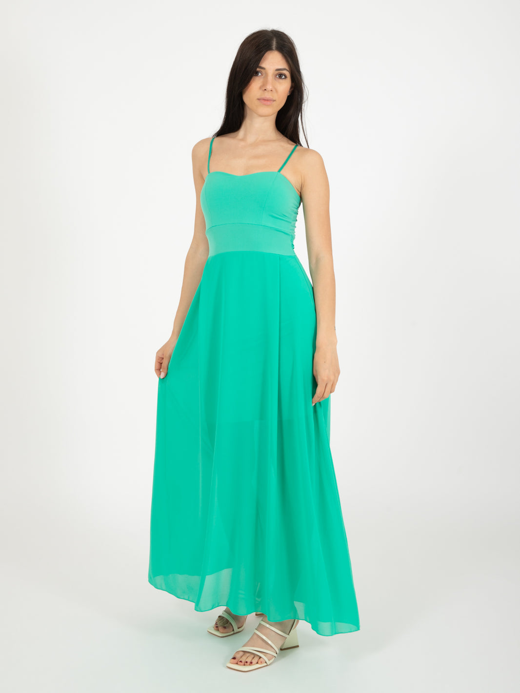 Abito lungo verde