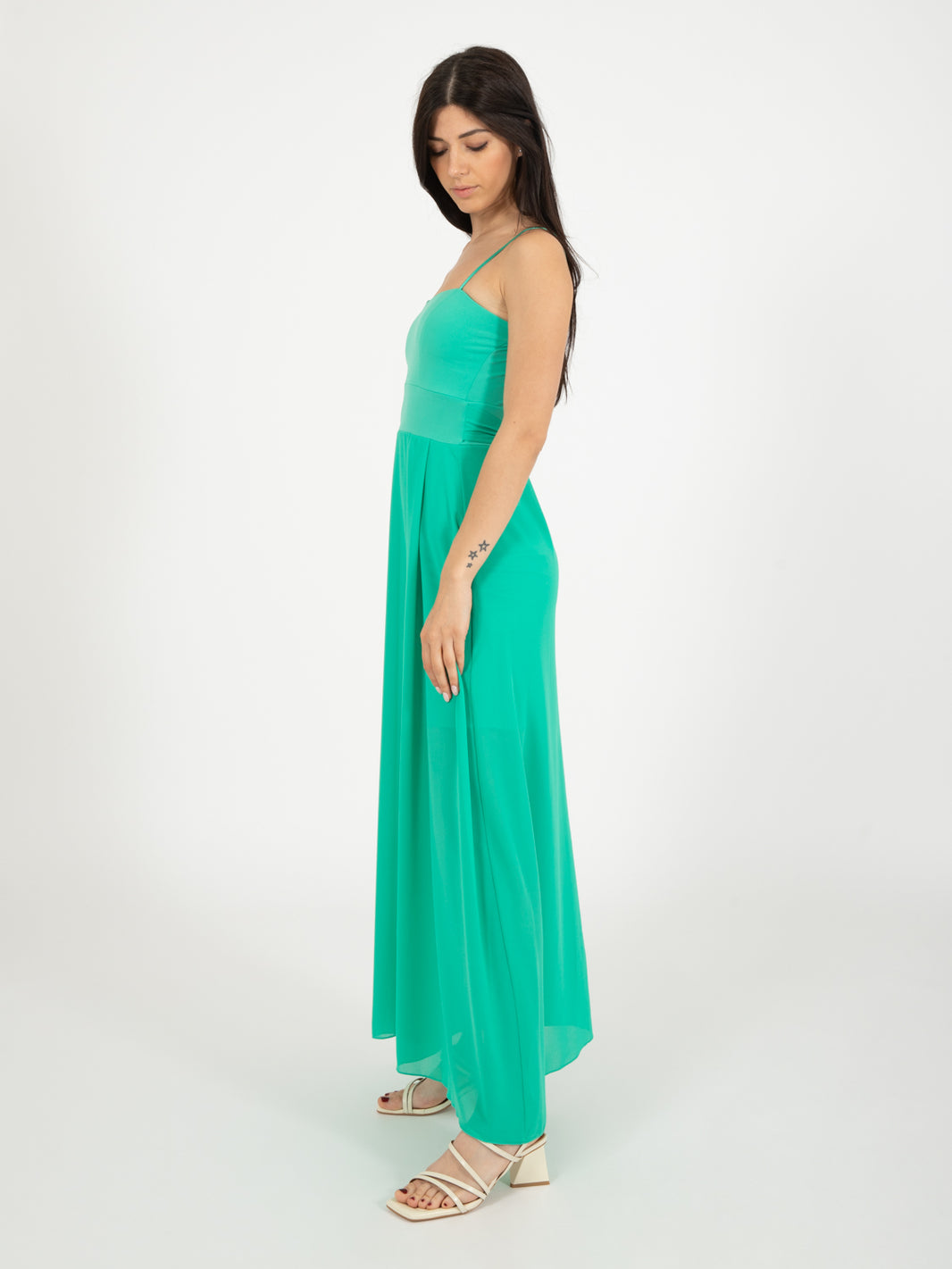 Abito lungo verde