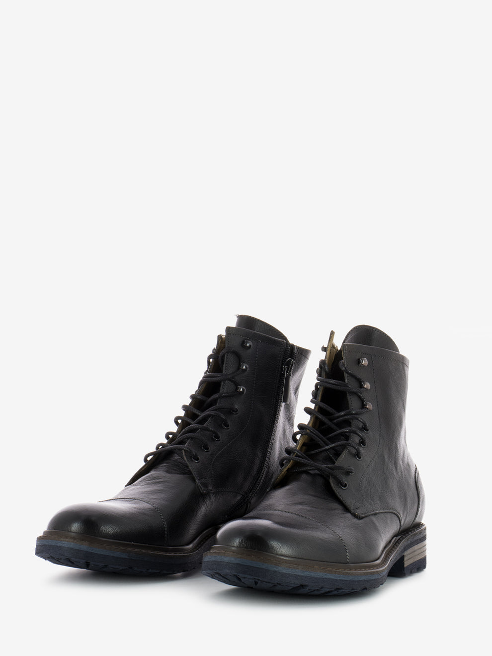 Dark brown leather amphibians