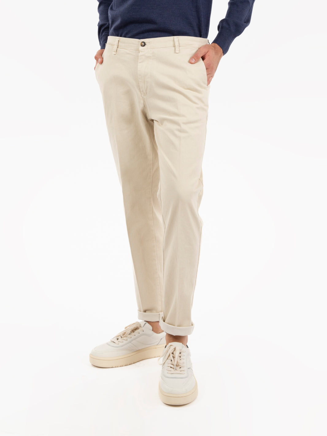Cellena chino trousers in beige cotton