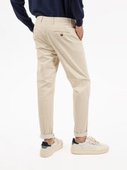 STIMM - Pantaloni Cellena chino in cotone beige