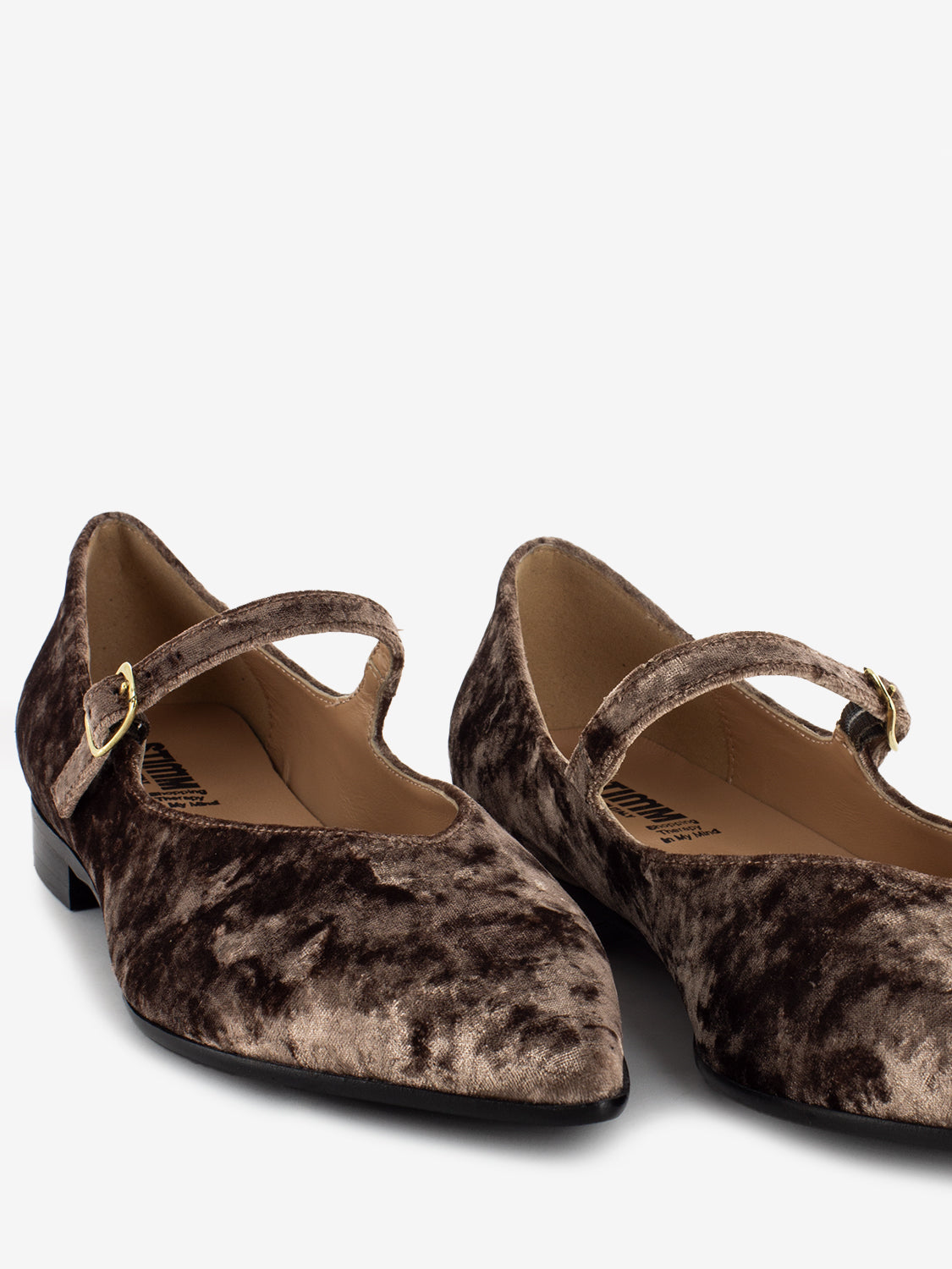 Brown chenille baby ballerina