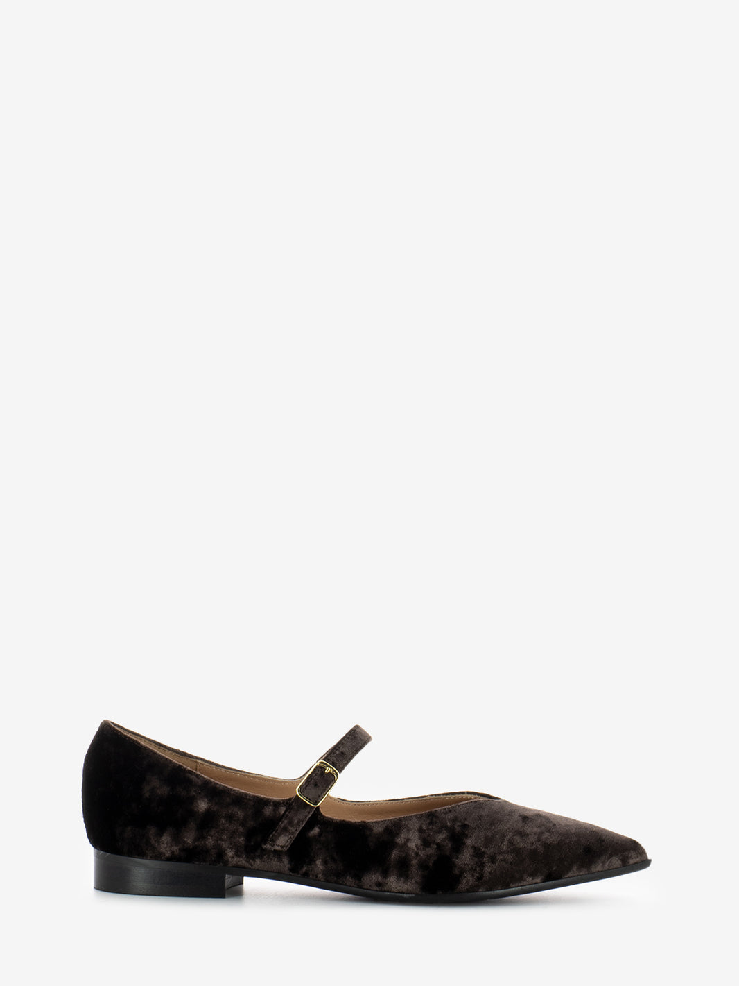 Baby ballerina in dark brown chenille