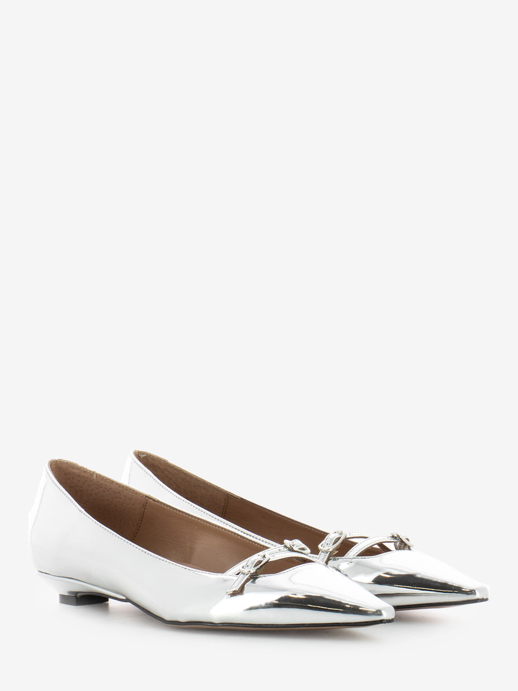 Ballerina with silver straps