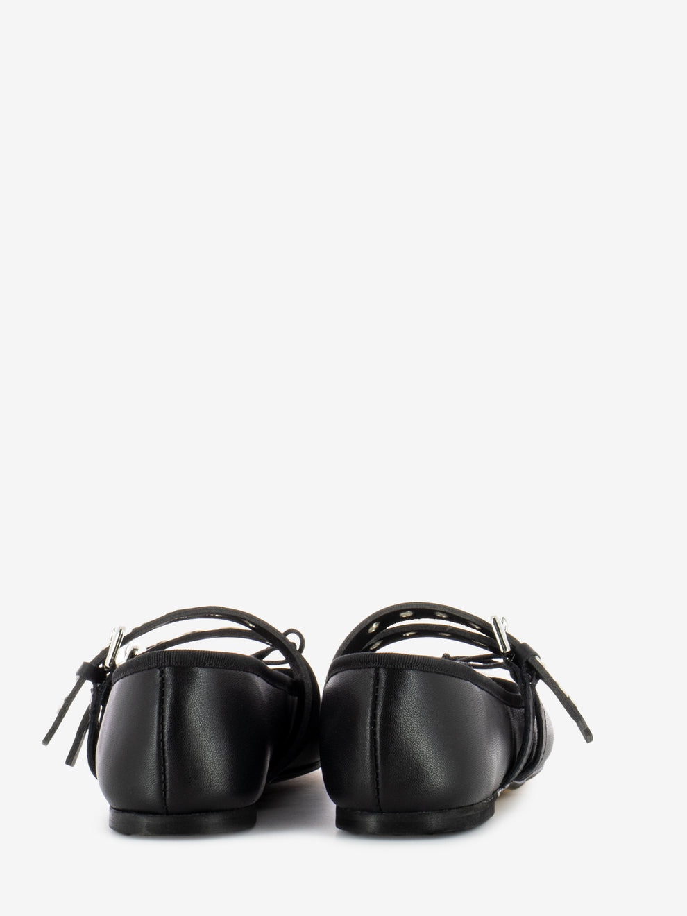 Black Buckle Ballerina