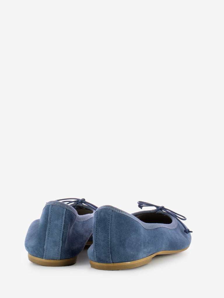 STIMM - Ballerina in suede avio