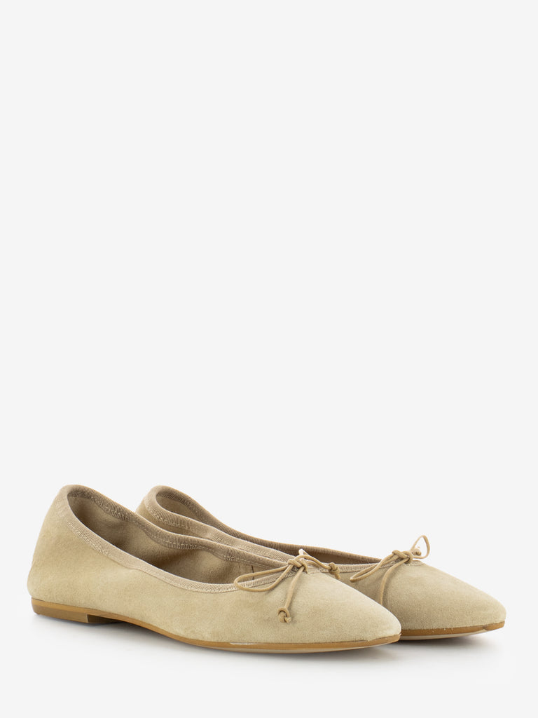 STIMM - Ballerina in suede fondotinta