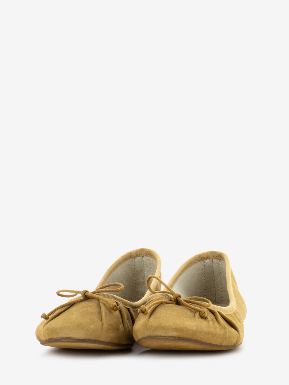 Tobacco suede ballerina
