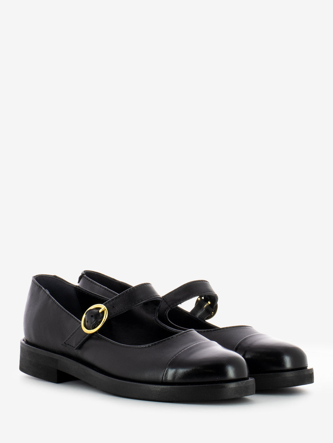 Black baby ballerinas with strap