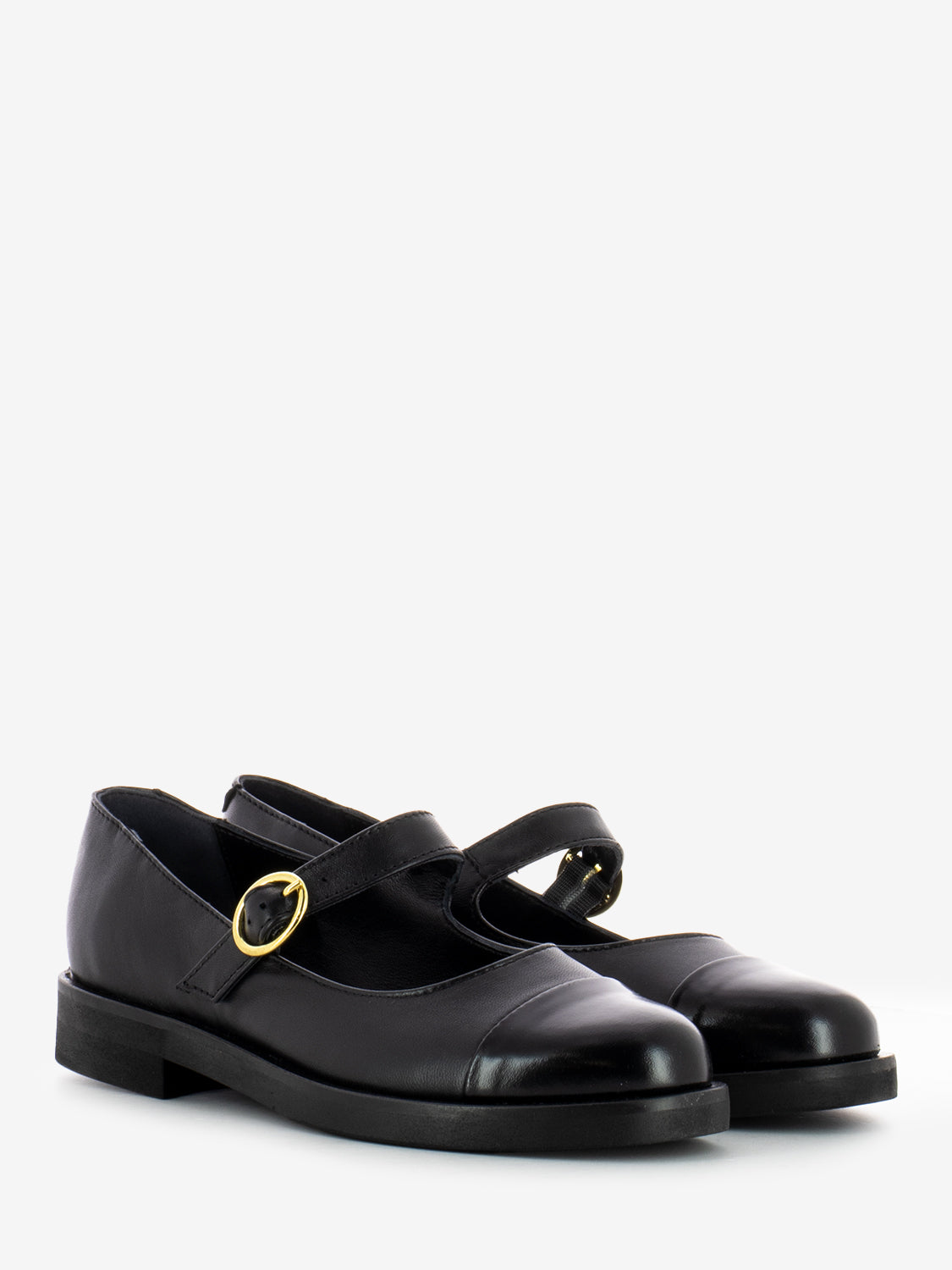 Black baby ballerinas with strap