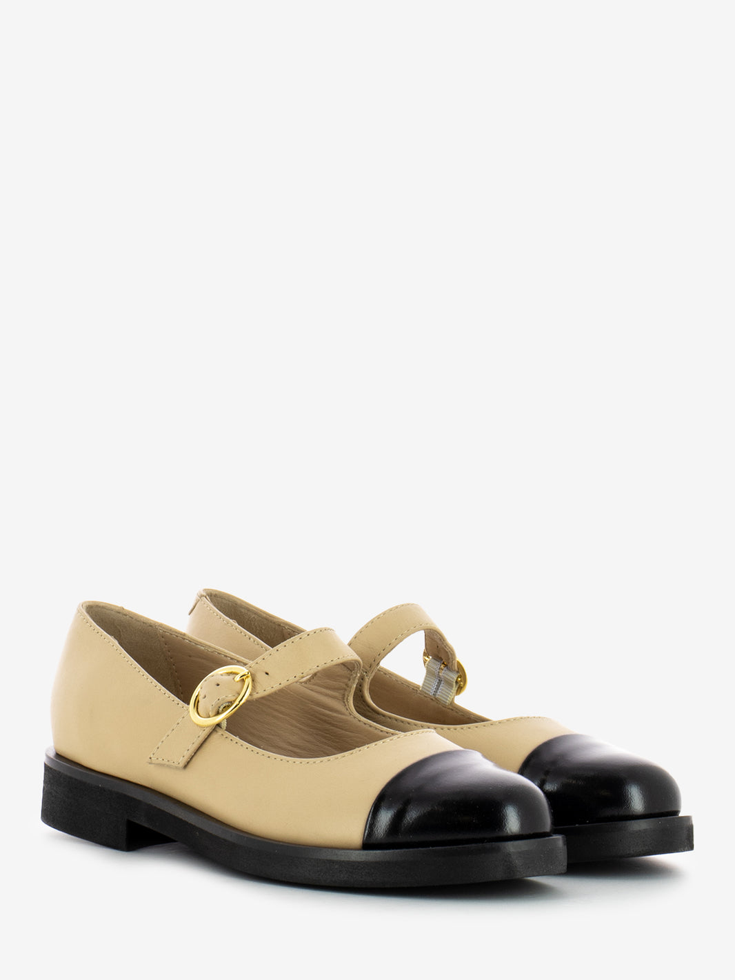 Baby ballerinas with beige strap