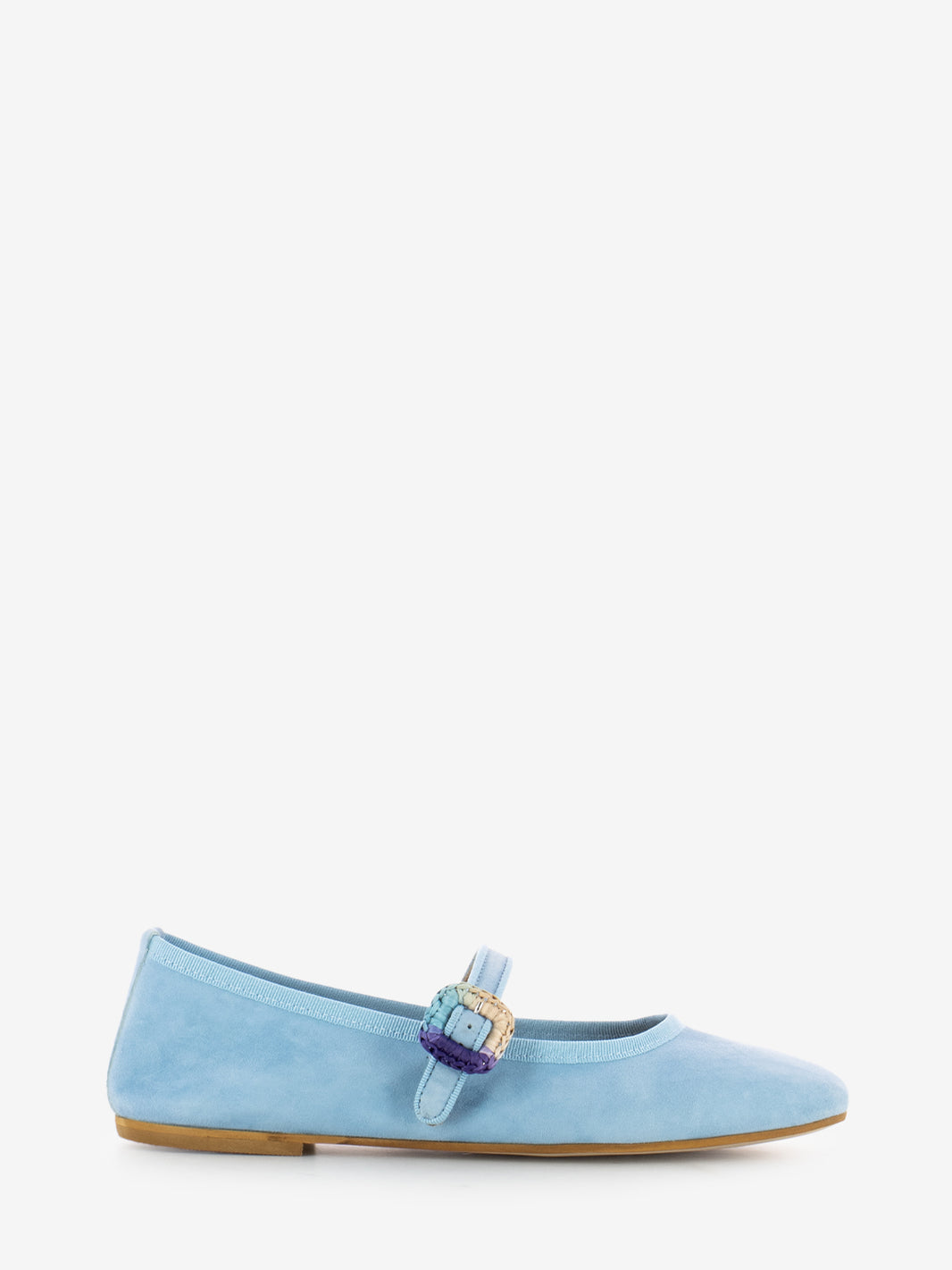 Ballerinas with light blue strap