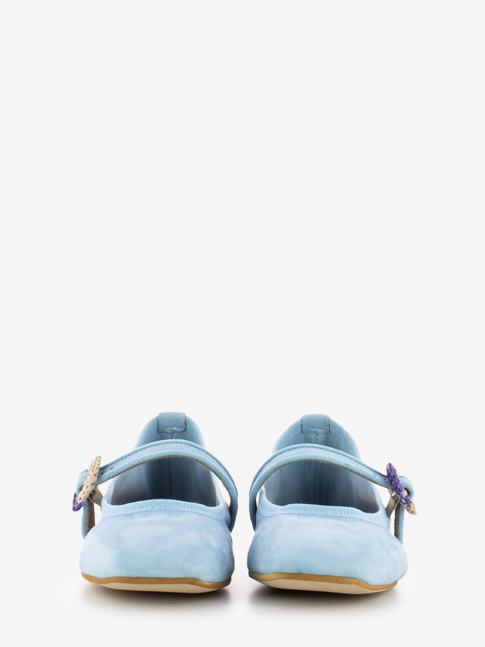 Ballerinas with light blue strap