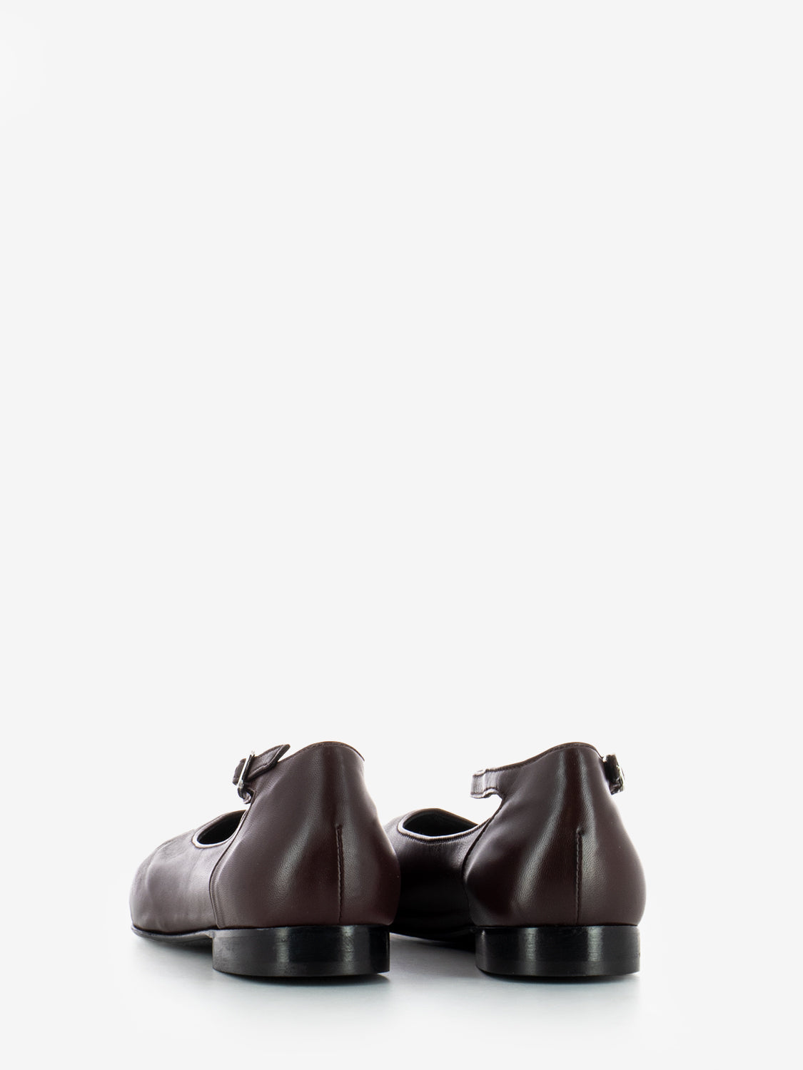 Burgundy tassel strap ballerinas