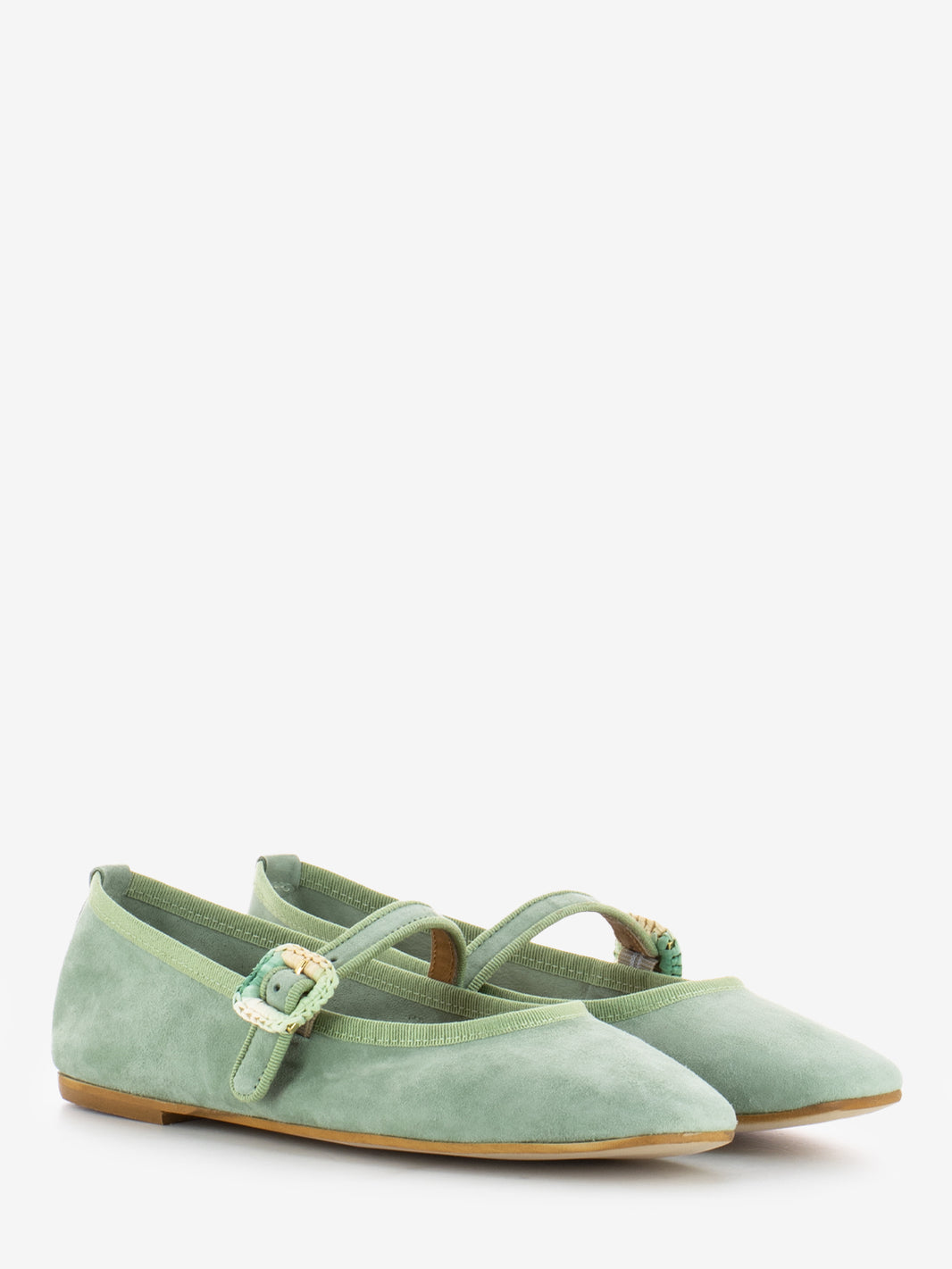 Sage strap ballerinas