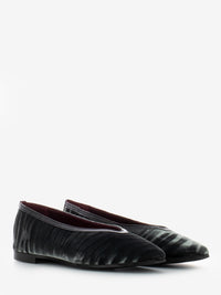 Ballerine in velluto grigio / nero