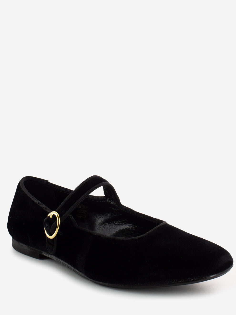 Black velvet ballerinas