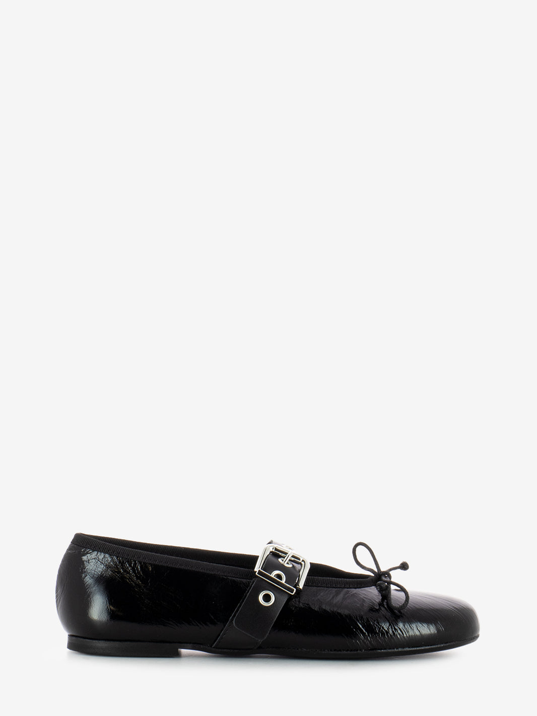 Black naplak ballerinas