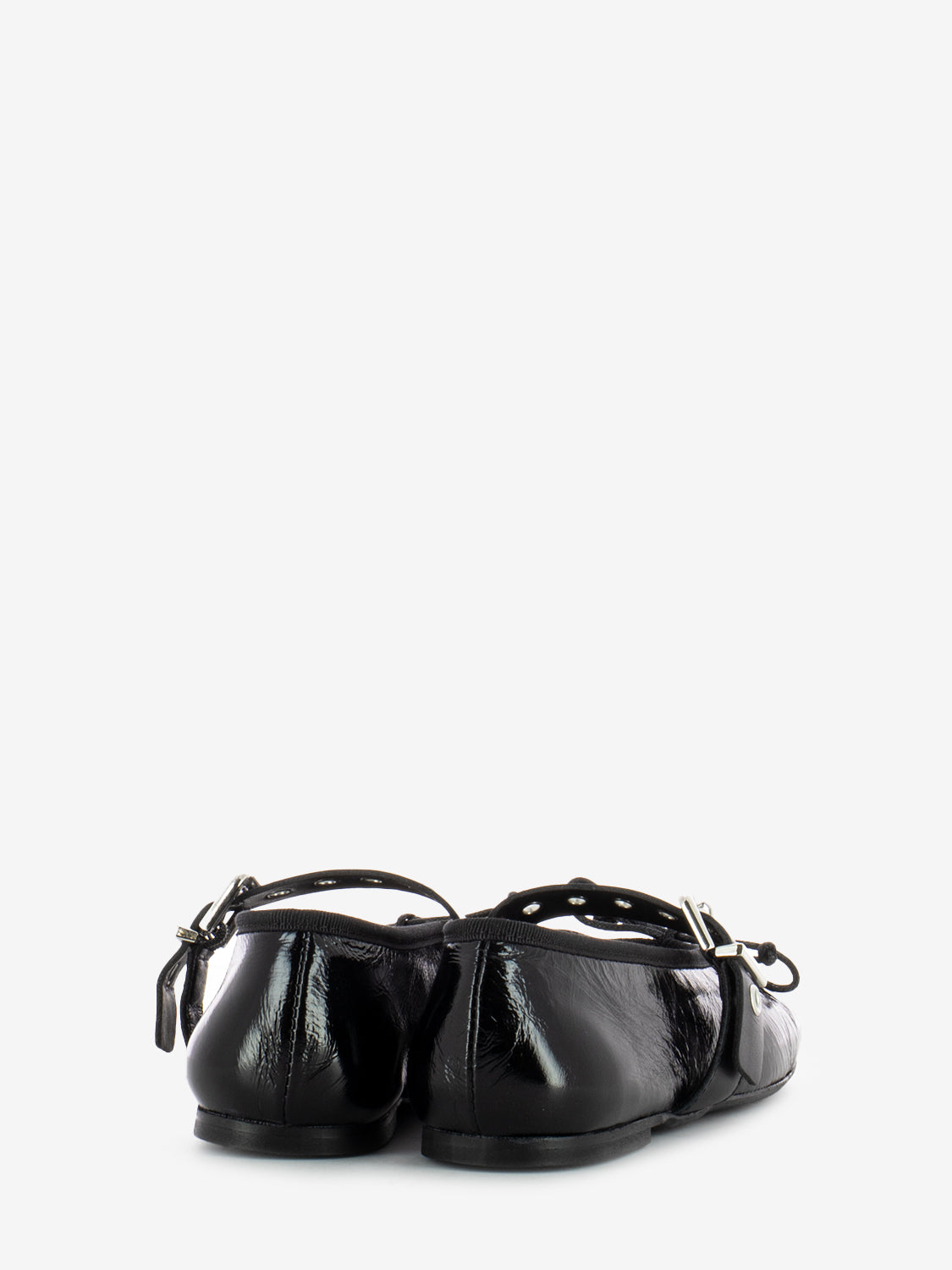Black naplak ballerinas