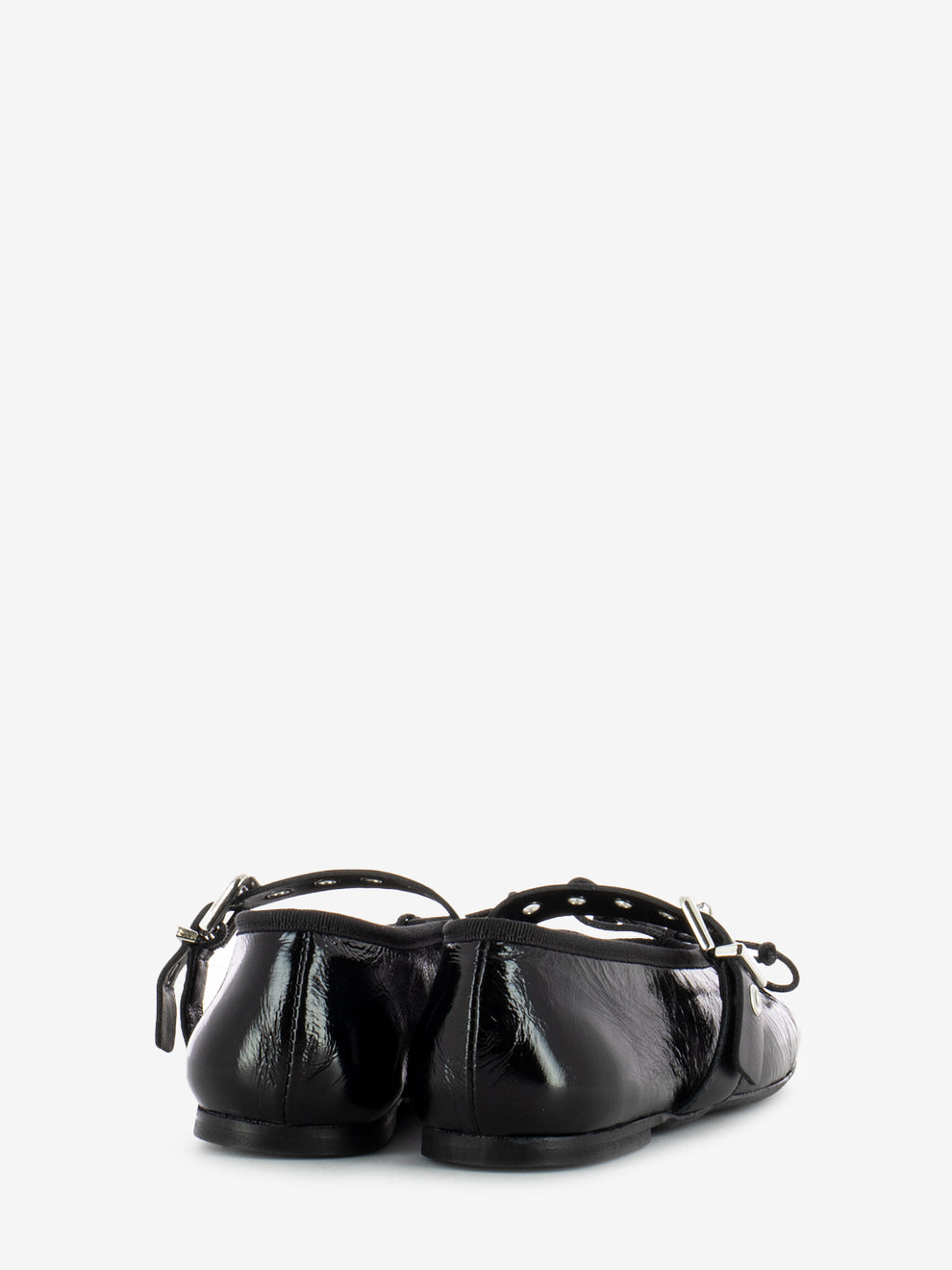 Black naplak ballerinas