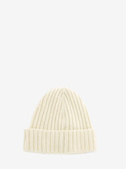 STIMM - Beanie a coste in cashmere nuvola