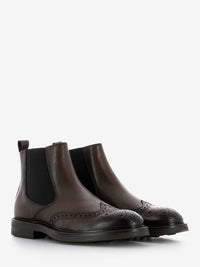 Brown leather Beatles