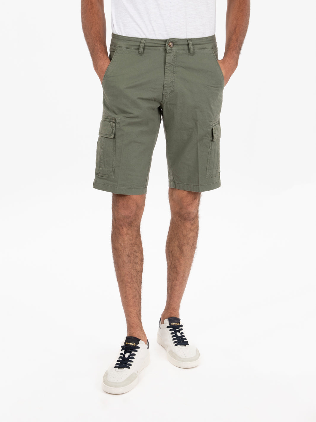 Sage cargo bermuda