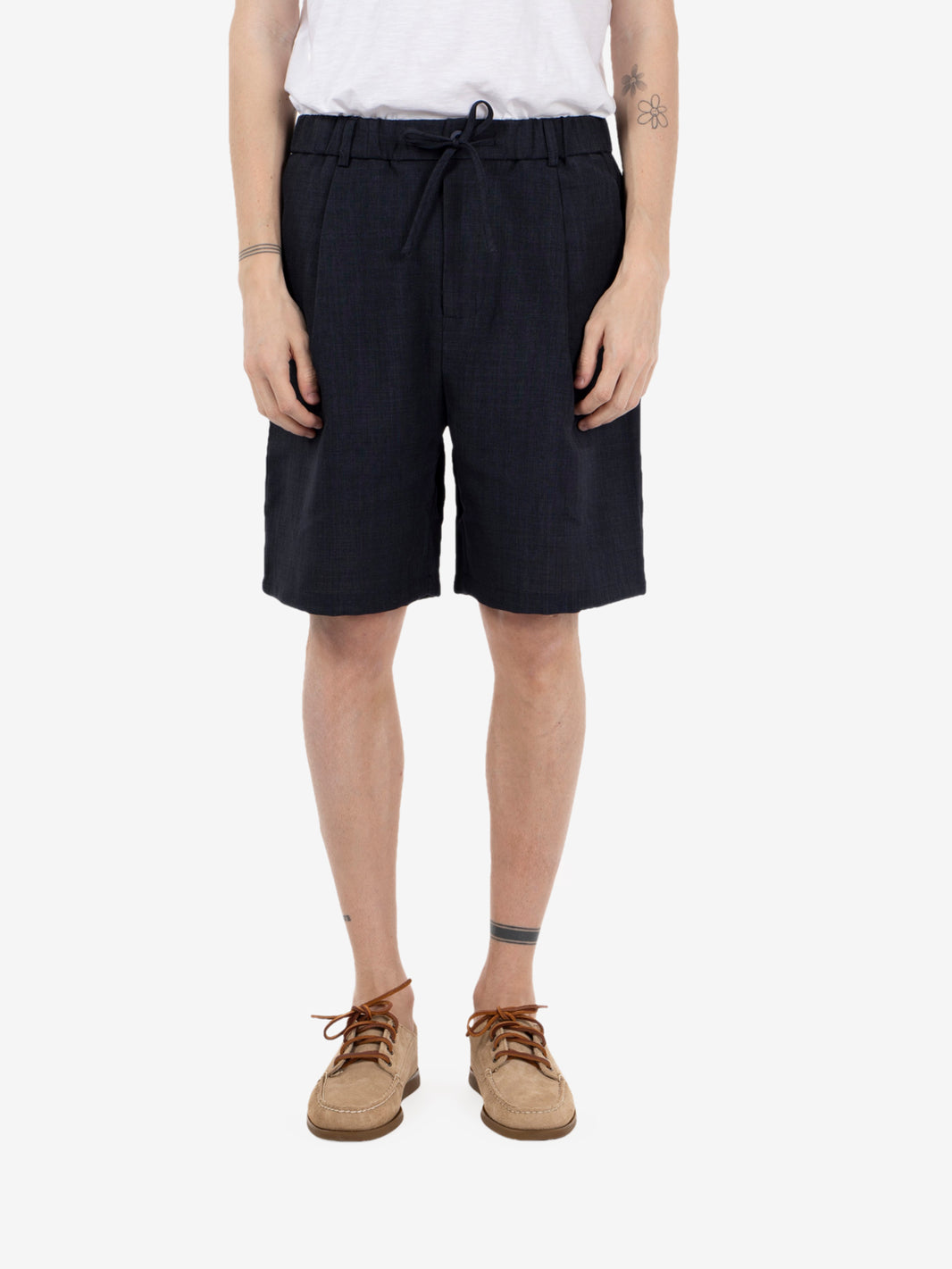 Bermuda con coulisse navy