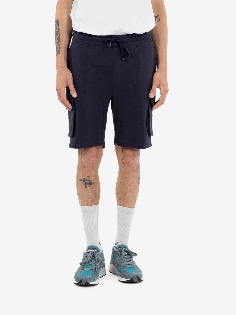 Navy Bermuda joggers