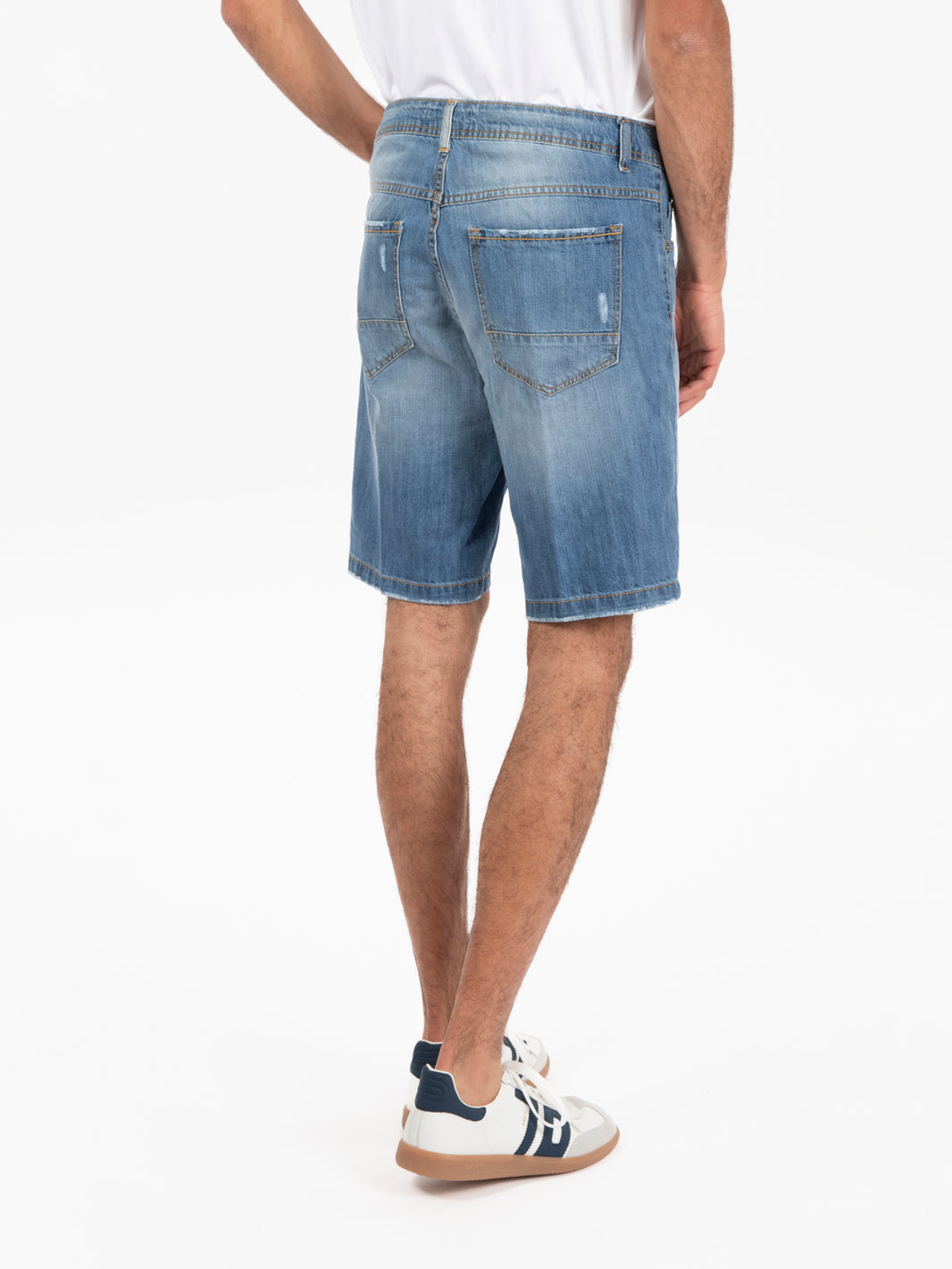 Light denim Bermuda shorts