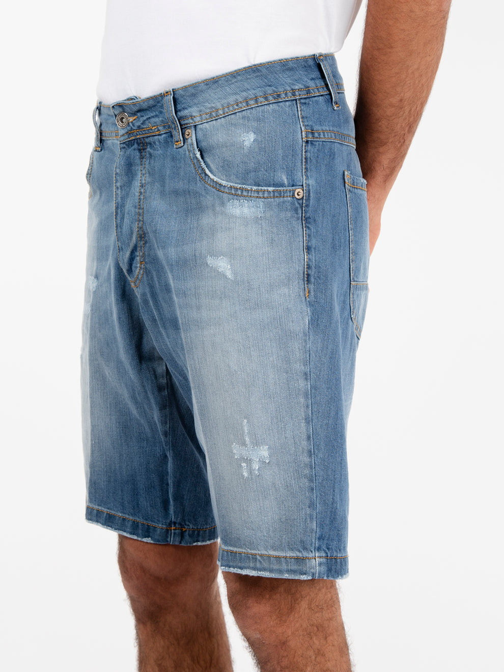 Bermuda in denim chiaro