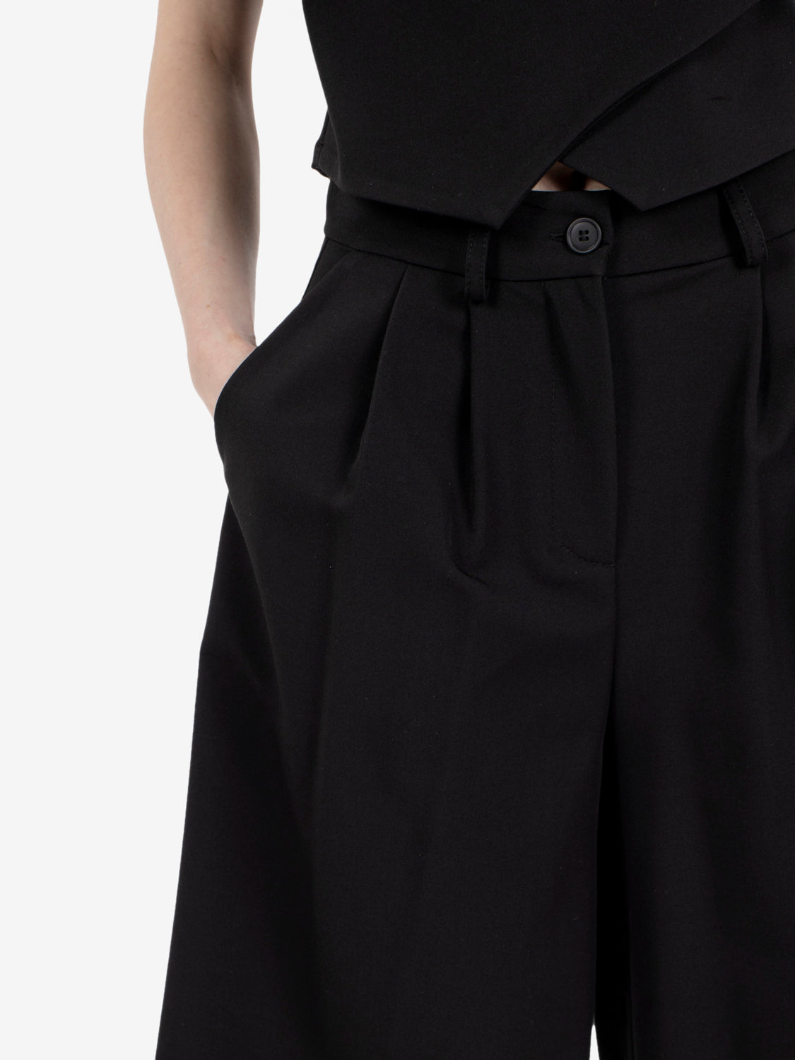 Black Bermuda shorts