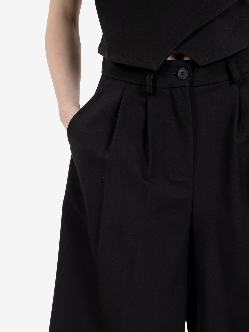 Black Bermuda shorts