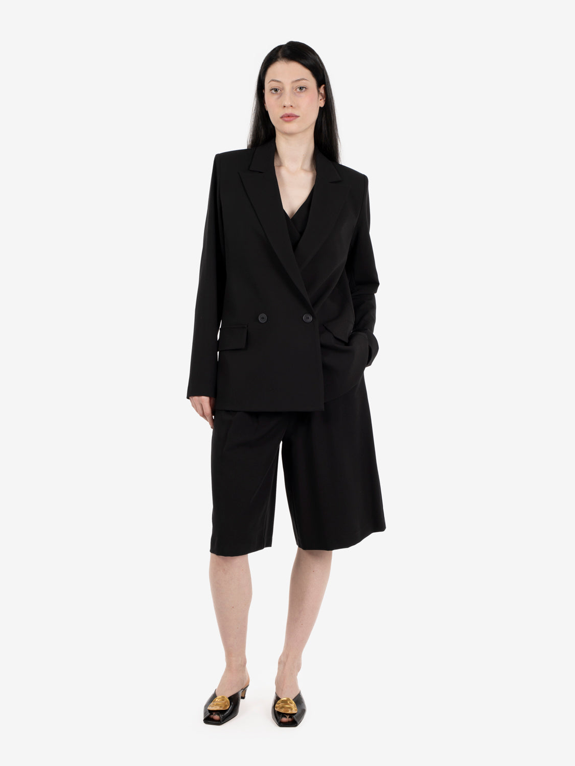 Black Bermuda shorts