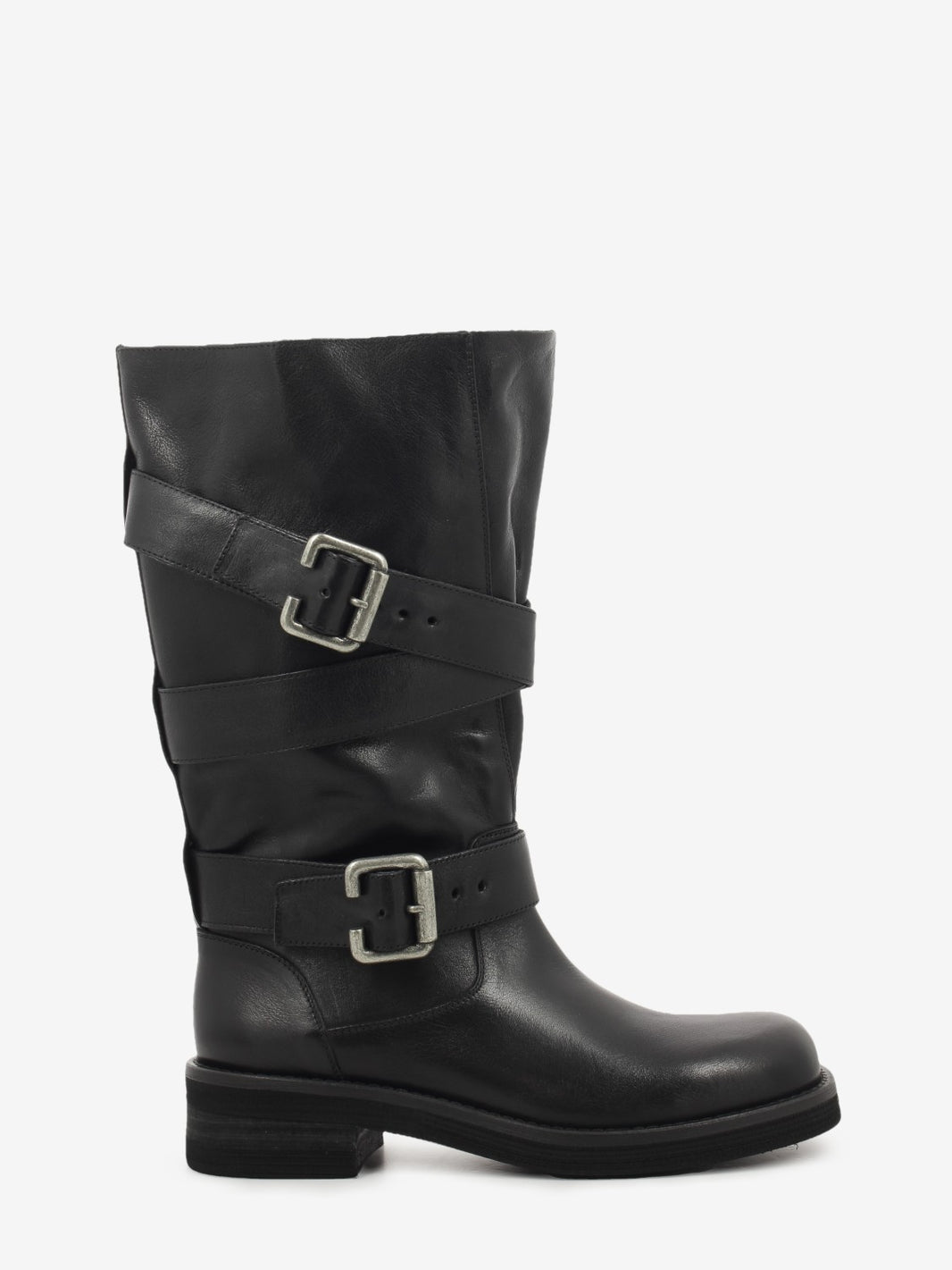 BIKER BUCKLES COW LEATHER BLACK 9900-25_BLACK