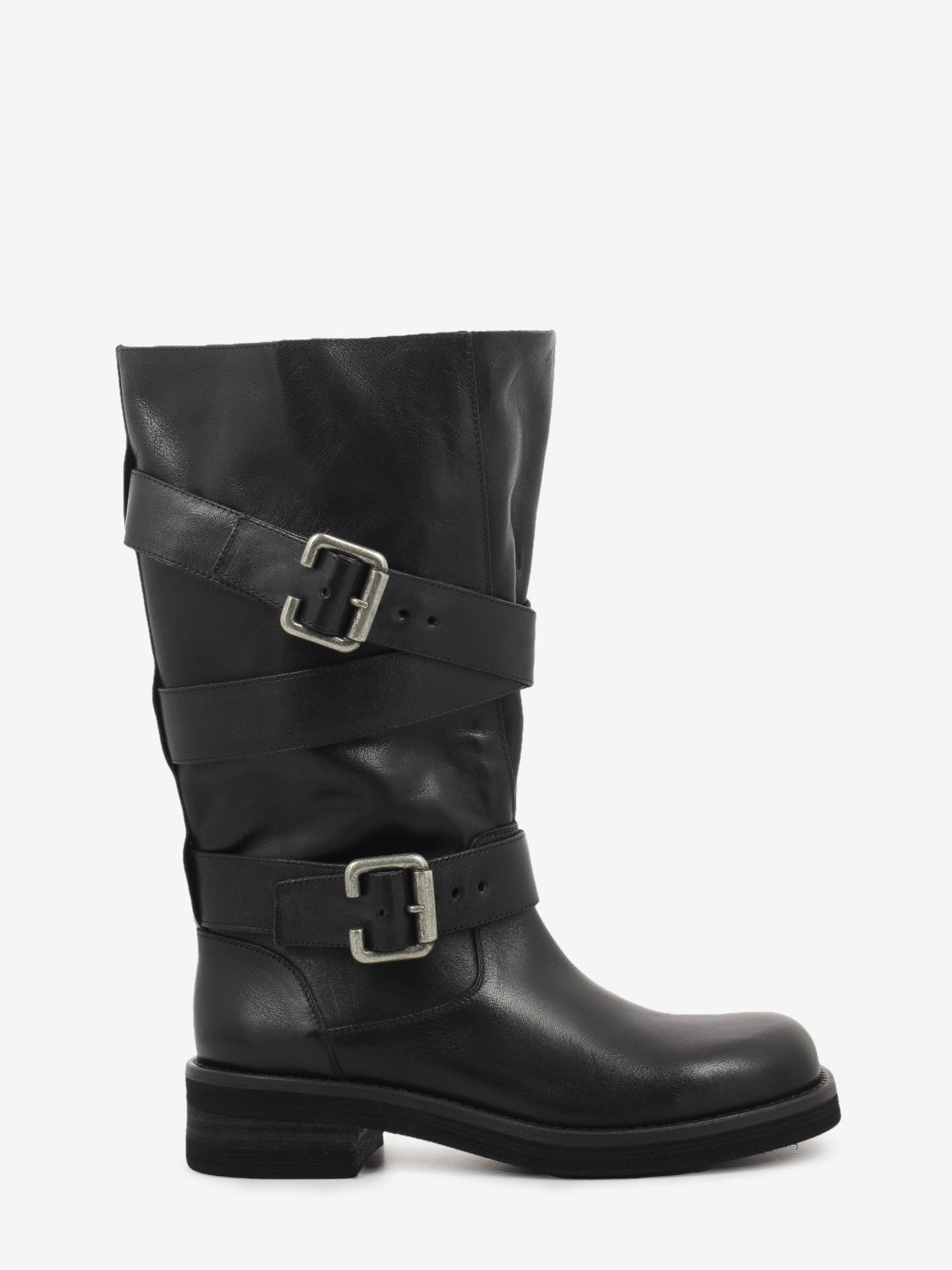 BIKER BUCKLES COW LEATHER BLACK 9900-25_BLACK