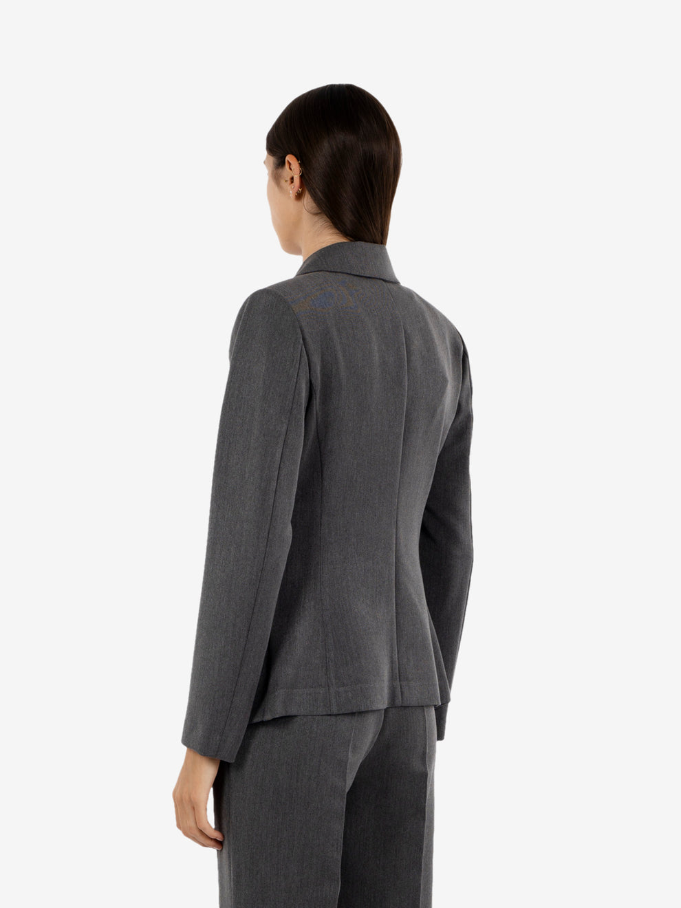 Dark grey fitted blazer