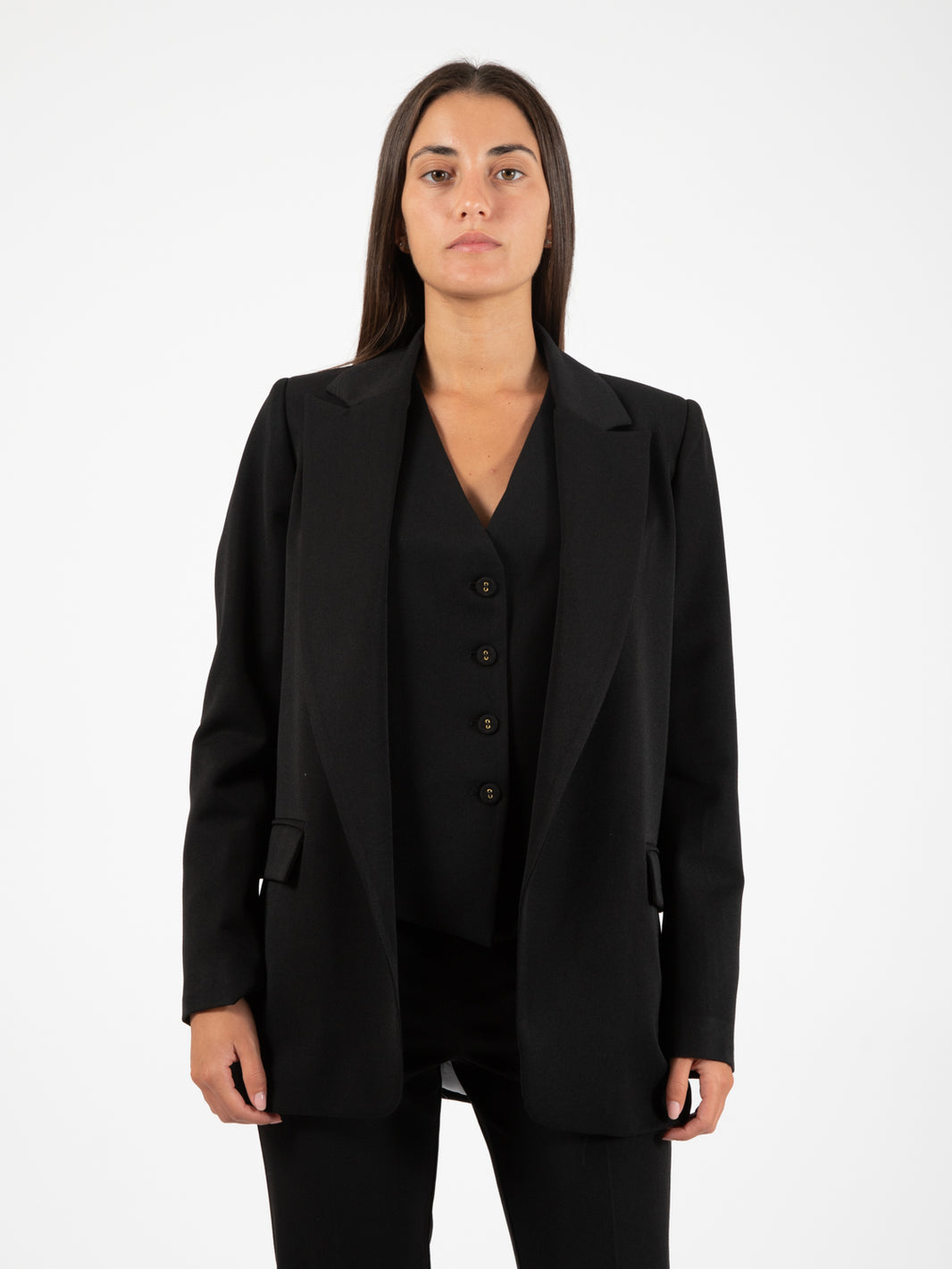 Blazer collo rever nero