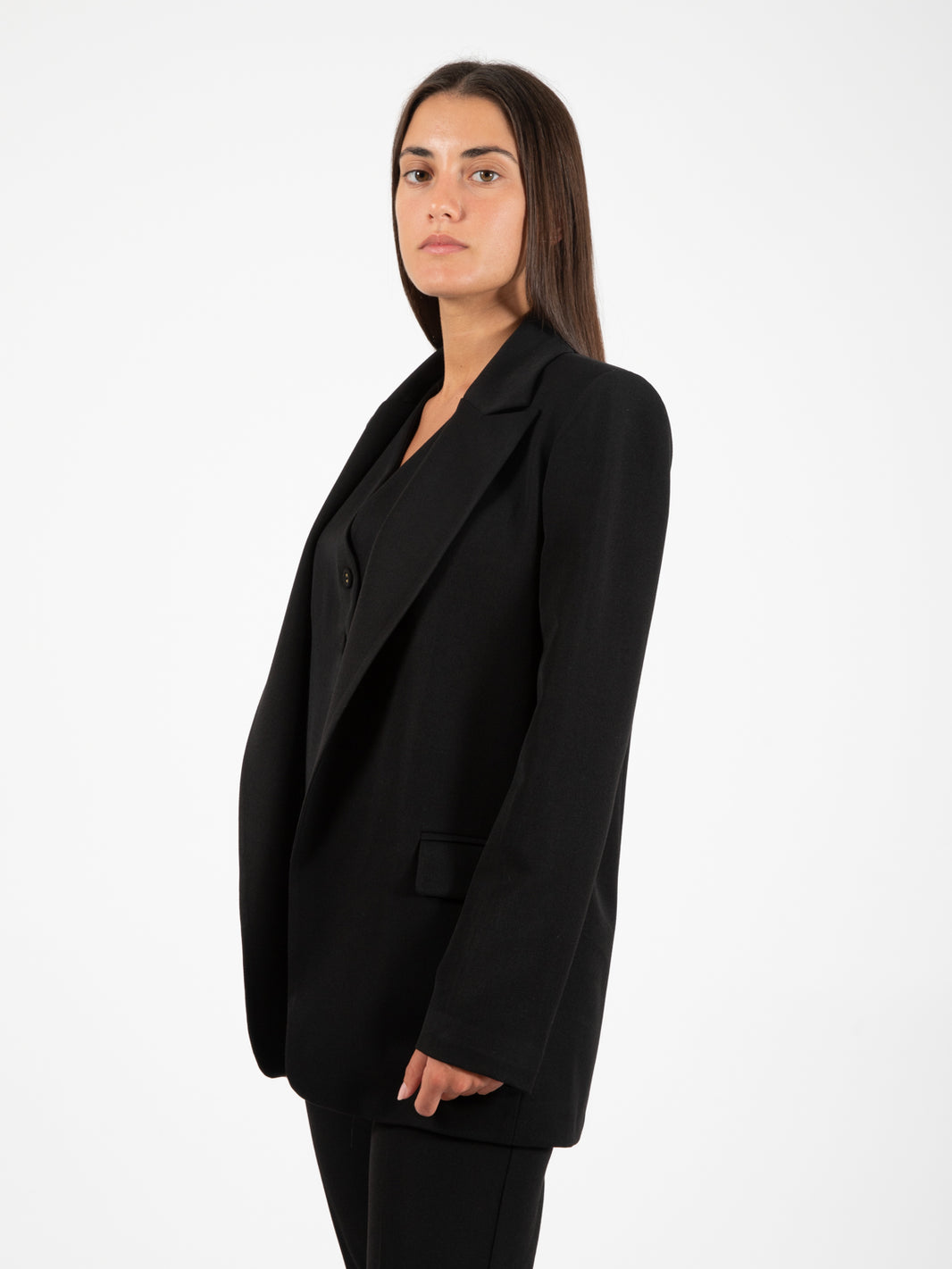 Blazer collo rever nero